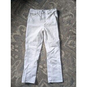 Frye Denim White Straight Leg Size 4 26" Inseam Women's Premium Jeans Pants